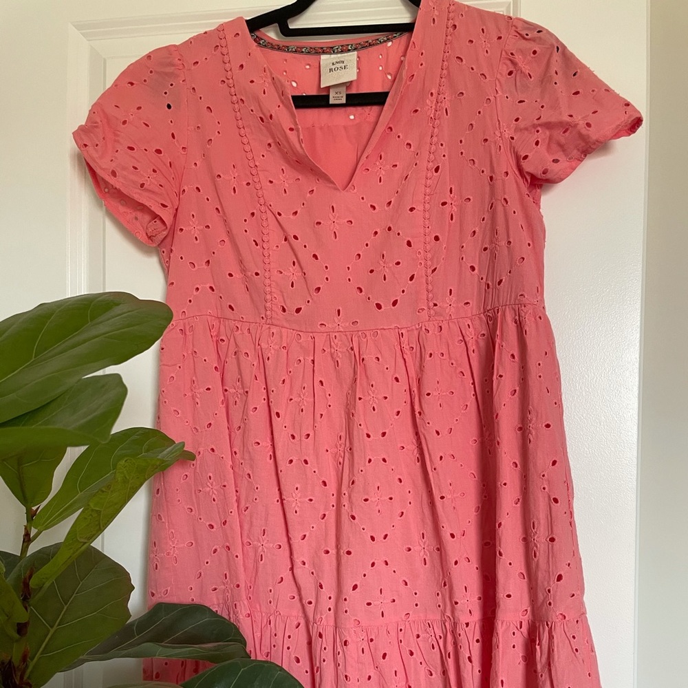 Target Knox Rose pink eyelet dress